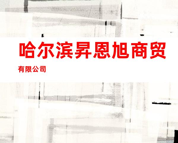 哈尔滨昇恩旭商贸有限公司